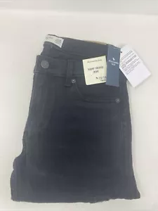 Jeans Abercrombie bambini neri super skinny taglia:15/16 look regular distrutto nuovi con etichette - Foto 1 di 12