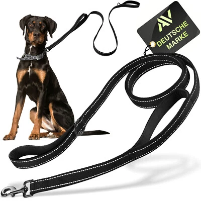 AVANA Hundeleine reflektierend Kurzführer 1,5m Führleine große & mittlere Hunde