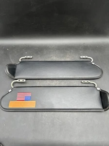 Jeep YJ Sun Visor Black Left Right Pair Factory Visors 87-95 Wrangler - Picture 1 of 14