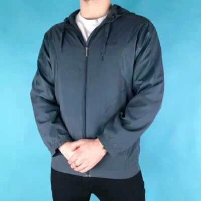 Vintage Reebok Windbreaker Jacket, Grey, Size Medium (JKT157) - Image 1 of 4
