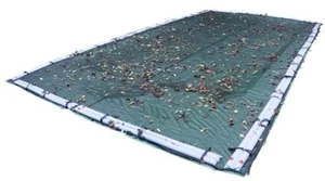 Red de hojas de alta resistencia 251224R para cubiertas de invierno en tierra 12 x 24 pies Piscina Deluxe - Imagen 1 de 2
