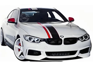 Calcomanía gráfica a rayas de carreras para BMW M3 M4 M5 capó techo trasero pegatinas de vinilo - Imagen 1 de 4