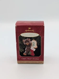 Hallmark Colección Edad Infantil Tercera Navidad 1995 Adorno de Navidad Nuevo - Imagen 1 de 2