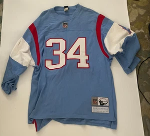 Reebok 2XL Earl Campbell Throwback Vintage Blau 1978-84 Houston Oilers - Bild 1 von 11