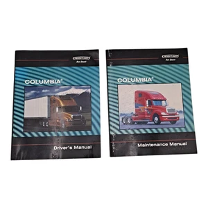 (Lot Of 2) Freighliner Columbia Driver's Manual & Maintenance Manuel Daimler... - Bild 1 von 6