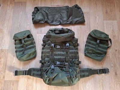 Wisport Rucksack Raccoon 45 mit Seitentaschen (9L) oliv -Bushcraft Jagd Survival - Bild 1 von 4