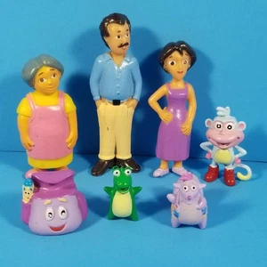 Lote de figuras de Dora la Exploradora conjunto familiar Mami Papi Abuela Tico Isa botas mochila - Imagen 1 de 8
