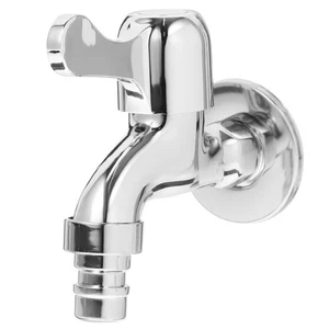 Grifo de lavabo de baño con cierre automático para lavadora - Imagen 1 de 12