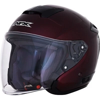 AFX FX-60 Super Cruise 3/4 Helmet - Dark Wine Red Size Small - # 0104-2586 - Image 1 of 4