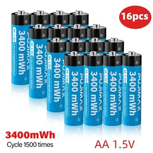 AA AAA Rechargeable Lithium Li-ion Batteries 1.5V / Battery Charger Lot - Picture 1 of 49