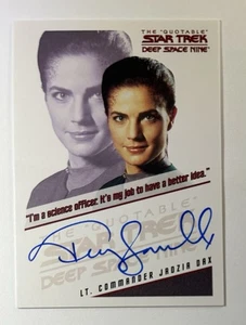 Rittenhouse Star Trek DS9 Terry Farrell as Jadzia Dax Auto Quotable Autograph - Picture 1 of 2
