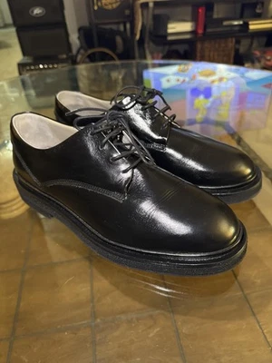 AllSaints Shoes Mens Size 45 Black Escher Derby Leather Dress Chunky Sole MO14FB - Image 1 of 4