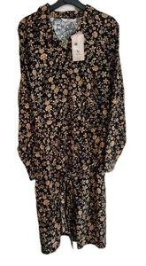 Ladies Shirt Dress Size 18 Bmwt Rrp £25 Floral Long Sleeve - Picture 1 of 6