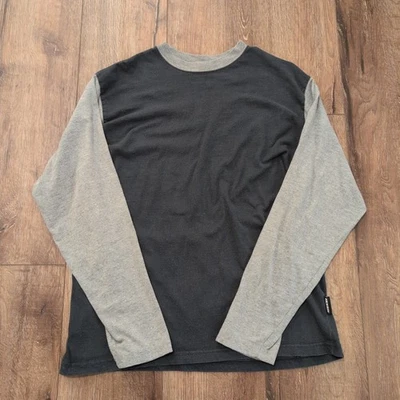 Camisa De Colección Joe Boxer Para Hombre Grande Dos Tonos Béisbol En Blanco Gris Marino Y2K Foto 1 de 4