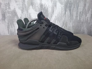 Mens Adidas EQT Support ADV Trainers Size UK 8 Black - Picture 1 of 13