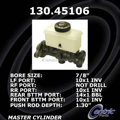 Cilindro maestro de freno centrado para Mazda RX-7 1986 1987 1988 Foto 1 de 3