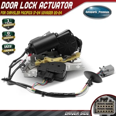 Actuador de cerradura de puerta corredera para conductor izquierdo para Chrysler Pacifica 17-24 Voyager 20-24 Foto 1 de 4