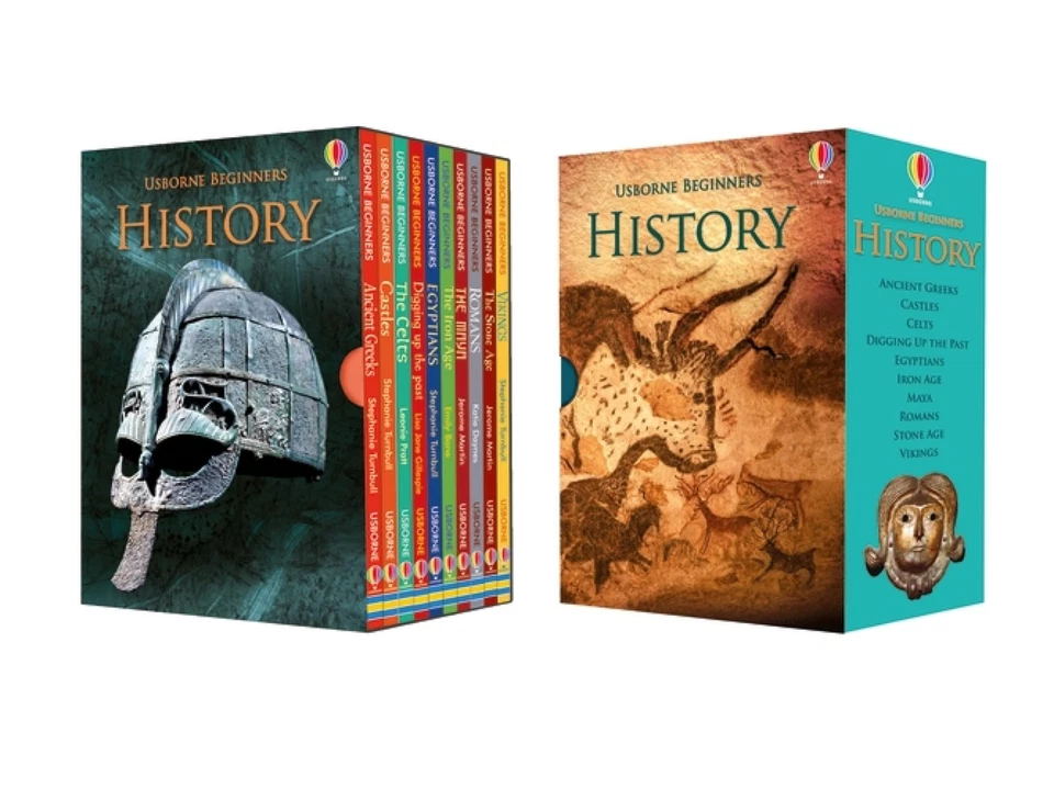 Usborne Beginners History 10 Books Collection Box Set (Stone Age, Iron Age, ... - Image 1 of 1