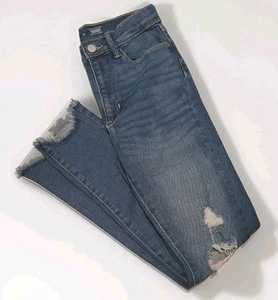 Old Navy Jeans Rockstar Jeggings Distressed Stretch Girl's Size 12 - Picture 1 of 6