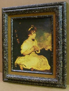 10x8 oder 8x10 Bilder Gemälde Rahmen mattiert Portrait junges Mädchen klassischer Druck - Bild 1 von 5