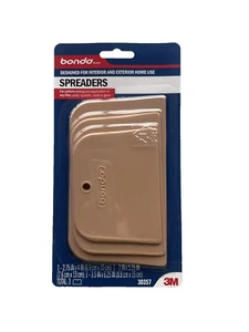 Bondo Plastic Spreaders, 3 Different Sizes, Makes Body Filler 1 Pack - Picture 1 of 2