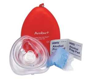 First Aid Only CPR Mask 6 Components 4-1/4" Length M573-AMBU-GR - Picture 1 of 1