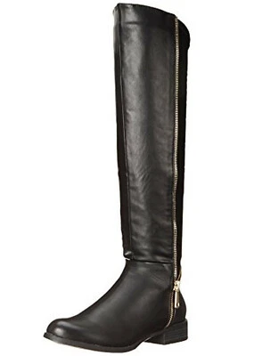 LUICHINY Womens New $110 PHONE BOOTH Fashion/Riding Boots/6 Med B,M/Black - Image 1 of 4