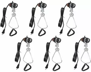Simple Deluxe 6 Pack 18/2-Gauge Brooder and Heat Clamp Lamp Lighting Socket - Picture 1 of 7