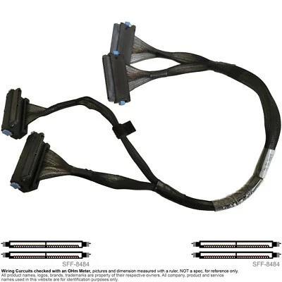 SAS Multilane Backplane Cable SFF 8484 18" 21" Dell 0HK881 PowerEdge R900 - Image 1 of 4