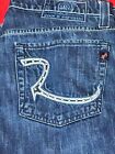 Rock & Republic Men's Size 34 X 28 Button-fly Studded Straight Leg Jeans