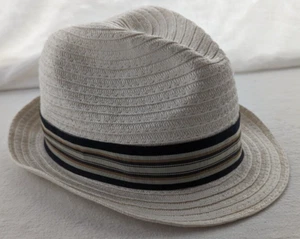White Fedora Hipster Headwear 100% Paper; China SM/MED; Used - Picture 1 of 9