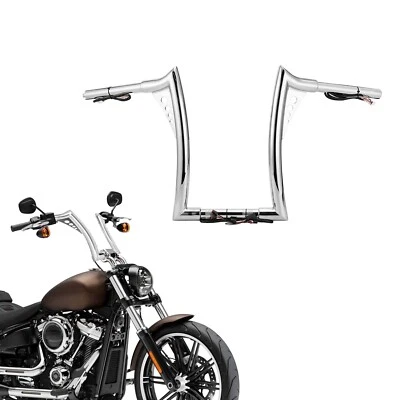 Manillar de suspensión de 12" precableado Meathook Ape para Harley Dyna Softail Sportster Foto 1 de 4