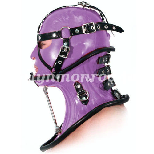 100% New Latex Extra High Fix Collar And Headgear Combination Set Size XXS-XXL - Bild 1 von 1
