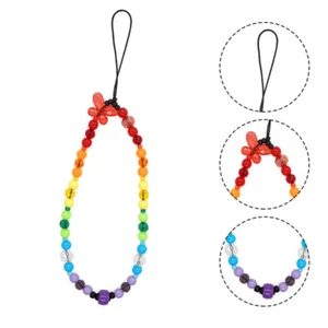 Gradient Color Mobile Phone Charm Strap Hanging Chain Accessories - Zdjęcie 1 z 12