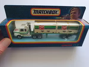 MATCHBOX CONVOY CY-18 SCANIA DOUBLE CONTAINER TRUCK " 7-UP" UNPUNCHED - Picture 1 of 9