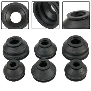 6pc Universal Rubber Ball Joint Rubber Dust Boot Cover Track Tie Rod End Set Kit - Picture 1 of 6
