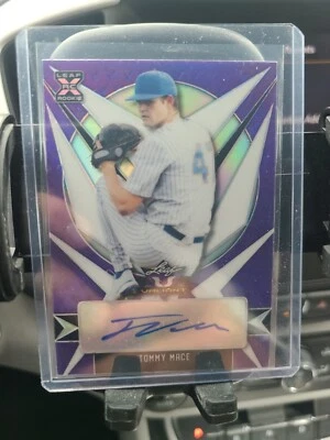 2021 Leaf Valiant Draft Tommy Mace Purple Auto 10/50 - Image 1 of 3
