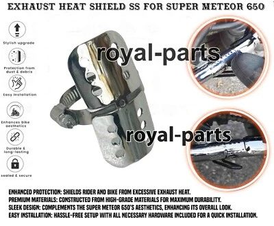 "ESCAPE TÉRMICO ESCUDO SS" APTO PARA ROYAL ENFIELD SUPER METEOR 650 Foto 1 de 4