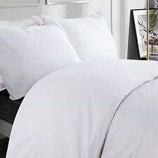 White Solid 800TC Soft Cotton Sheet Twin Queen King Size Bedding Fitted Sheets