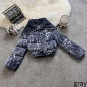 Women Glitter Sequins Quilted Padded Short Coat Fashion Jacket Winter Club Party - Picture 1 of 22