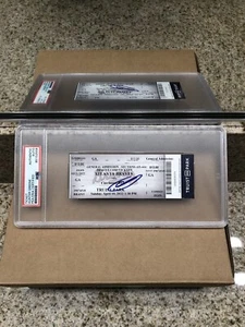 Hunter Greene Signed MLB Debut Full Ticket Stub Cincinnati Reds 4/10/22 PSA COA - Picture 1 of 3