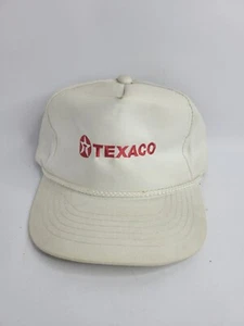 Texaco White Snapback Baseball Style Hat One Size Fits All - Picture 1 of 2