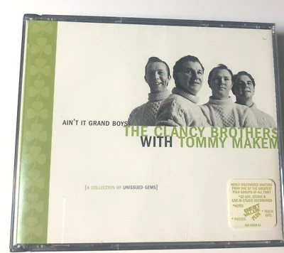 Ain't It Grand Boys Unissued Gems Of The Clancy Brothers w/ Tommy Makem 2 CD Box Foto 1 de 4