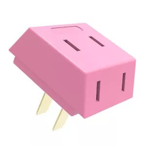 Premium Real 3 Way Wall Outlet Splitter Extender AC Adapter 2-Prong Mini Indoor - Picture 1 of 1