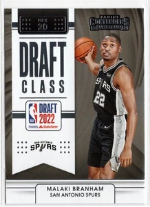 Malaki Branham 2022-23 Panini Contenders Draft Class RC #6 San Antonio Spurs - Picture 1 of 2