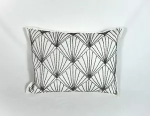 Ralph Lauren Morley Metal Beaded Throw Pillow White Linen 12X16 BRAND NEW RARE - Picture 1 of 4