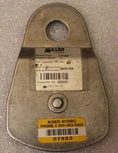 MILLER SPERIAN CP105/ Pulley Block Assembly For 7/9 ft Tripods 400 pounds - Picture 1 of 2