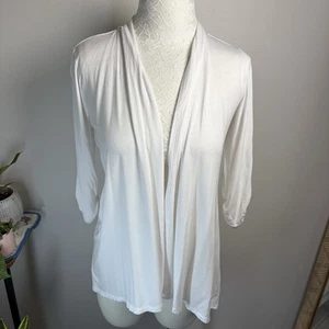 Soma Women’s Small ~ White Open Front Light Weight Cardigan - Picture 1 of 12