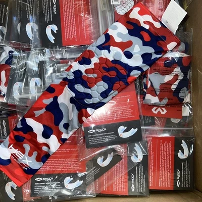 McDavid ARM HEX Padded Sleeve red/ blue camo small NEW single any sport