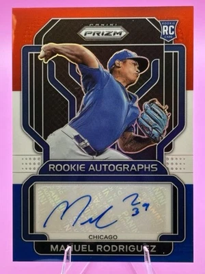 2022 Panini Prizm Manuel Rodriguez Autographed Rookie Card Cubs /50 - Image 1 of 3